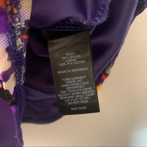 Express Floral Print Ruffle Mesh Overlay Sleeveless Top - Picture 8 of 8